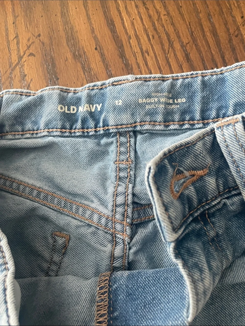 Wide leg jeans high rise
